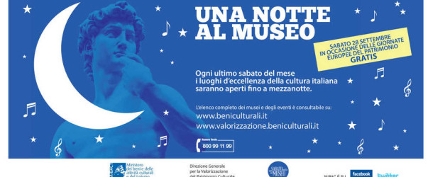 Una Notte al Museo, visite gratis nei luoghi di cultura fino alle 24