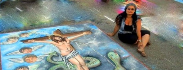 Lidia Angelo, ‘la madonnara di Sicilia’ allo Street Art Festival in Germania