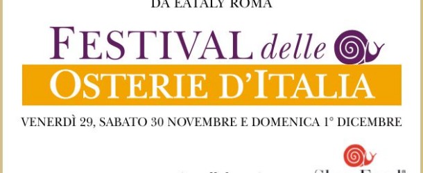 Eataly Roma. Festival delle Osterie d’Italia