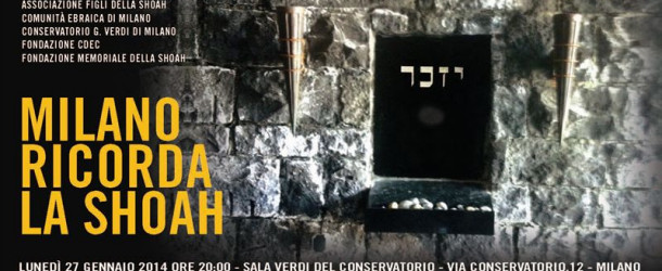 Concerto, riflessioni e testimonianze, Milano ricorda la Shoah