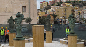 Collocate le sculture di Wyatt a Porto Empedocle