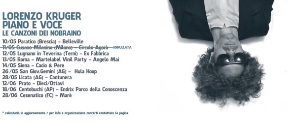 Musica Lorenzo Kruger in concerto a Licata